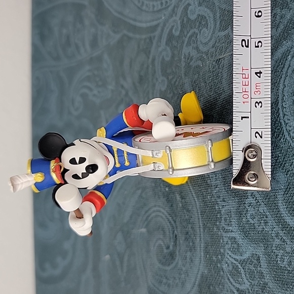 2 Hallmark Ornaments Mickey & Minnie Handcar & Mickey Parade Drummer Christmas - Picture 7 of 14
